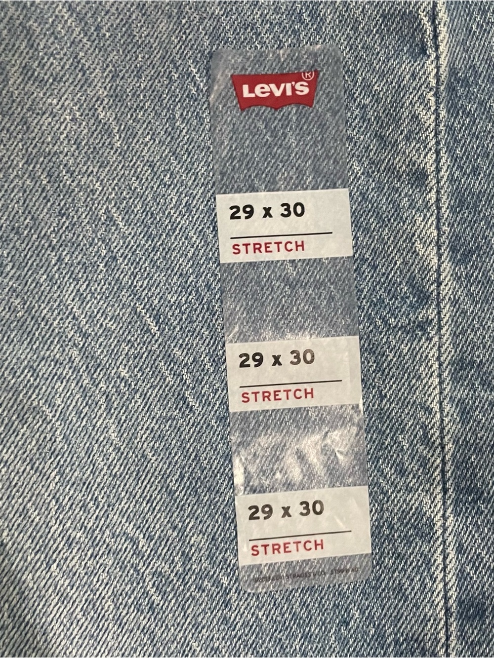 Levi's 501 Curve Stretch High Rise Straight Leg Light Blue Jeans 29x30 NWT - Picture 6 of 10